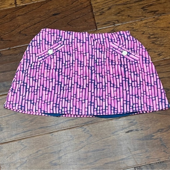 Lilly Pulitzer Madison skort Mandevilla Pink Slathouse Stripe - Picture 2 of 4